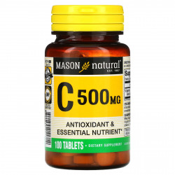 Mason Natural, витамин C, 500 мг, 100 таблеток