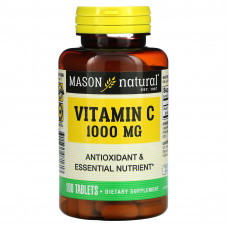 Mason Natural, Витамин С, 1000 мг, 100 таблеток