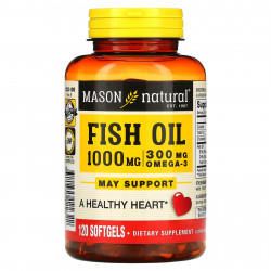 Mason Natural, рыбий жир, 1000 мг, 120 капсул