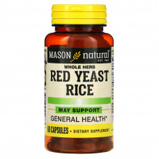 Mason Natural, Красный рис с дрожжами, цельные травы, 60 капсул