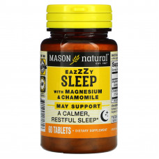 Mason Natural, Eazzzy Sleep с магнием и ромашкой, 60 таблеток