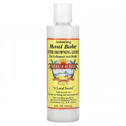 Maui Babe, After Browning Lotion, лосьон после загара для улучшения цвета загара и ухода за кожей, 236 мл