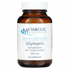 Metabolic Maintenance, Силимарин, стандартизированный экстракт расторопши, 300 мг, 60 капсул