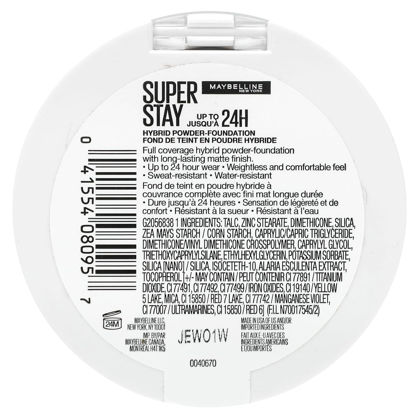 Maybelline, Super Stay, гибридная пудра-основа, 118, 6 г (0,21 унции)