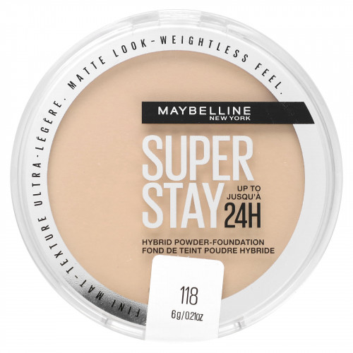 Maybelline, Super Stay, гибридная пудра-основа, 118, 6 г (0,21 унции)