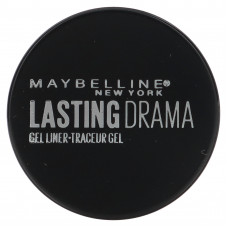 Maybelline, Гелевая подводка для глаз Eye Studio, Lasting Drama, угольно-черный цвет, 3 г
