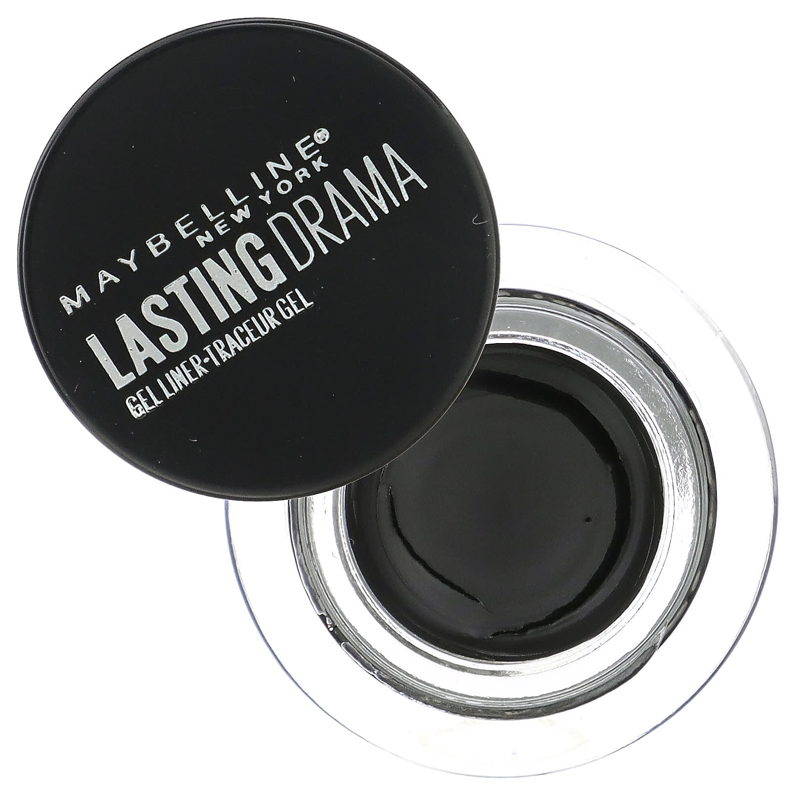 Maybelline, Гелевая подводка для глаз Eye Studio, Lasting Drama, угольно-черный цвет, 3 г