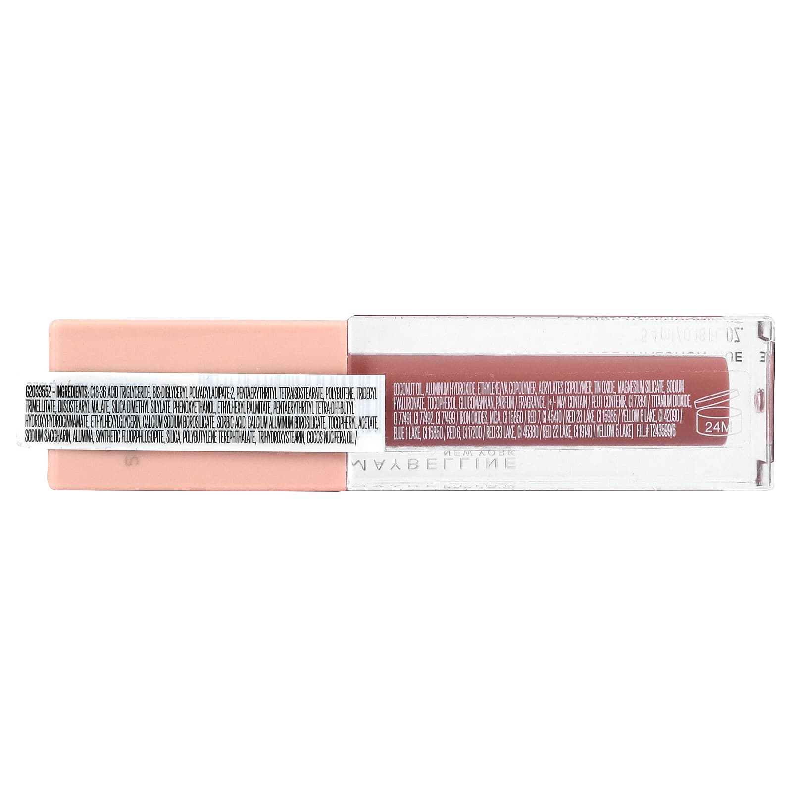 Maybelline, Lifter Gloss + гиалуроновая кислота, шелк 004, 5,4 мл (0,18 жидк. Унции)