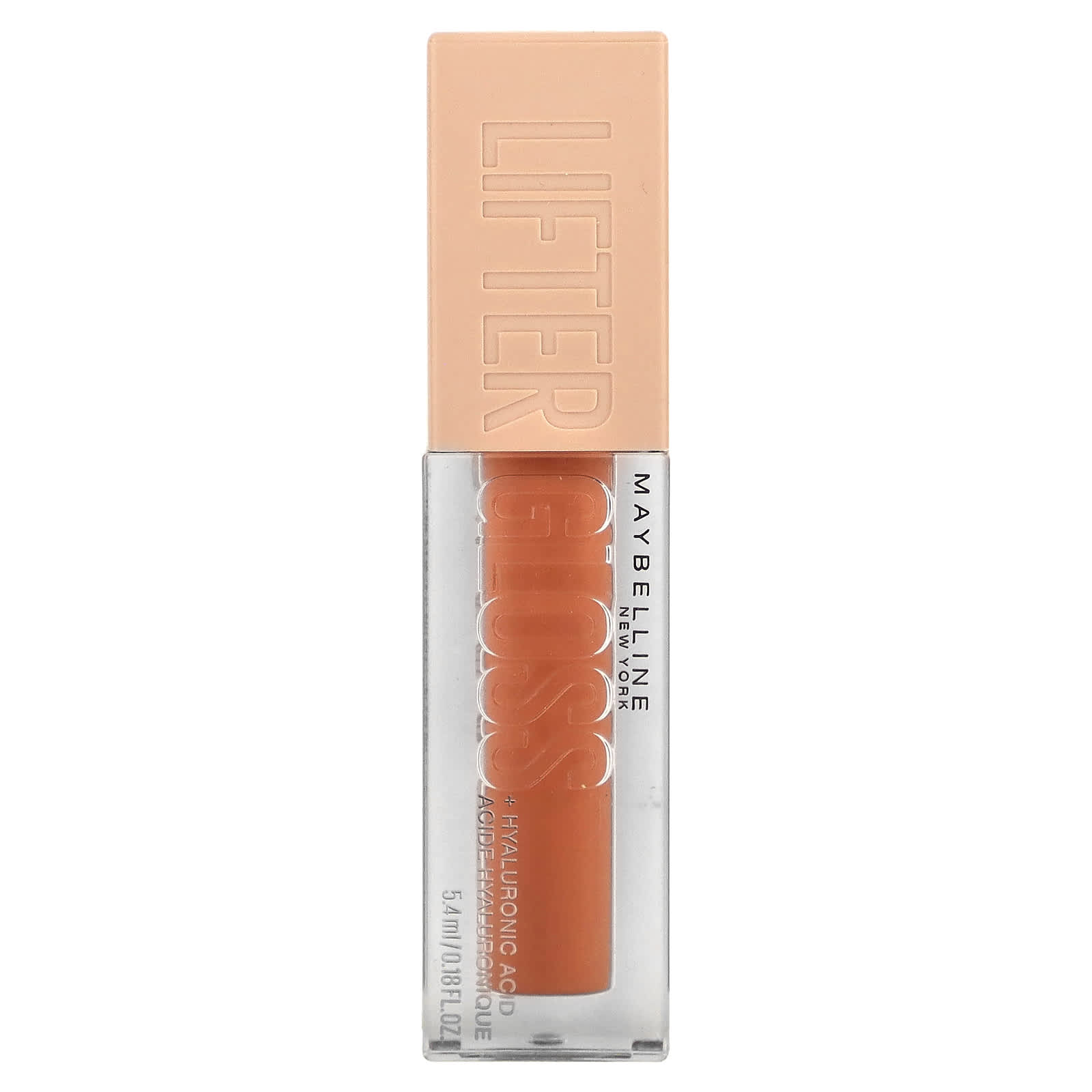 Maybelline, Lifter Gloss + гиалуроновая кислота, янтарь 007, 5,4 мл (0,18 жидк. Унции)