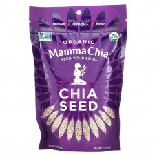 Mamma Chia, органические белые семена чиа, 340 г (12 унций)