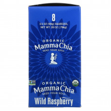 Mamma Chia, Organic Chia Squeeze, Vitality Snack, лесная малина, 8 порций, 99 г (3,5 унции)