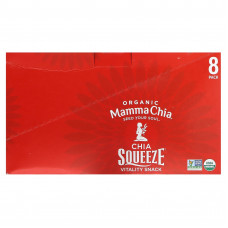 Mamma Chia, Organic Chia Squeeze, Vitality Snack, Cherry Love, 8 порций, 99 г (3,5 унции)