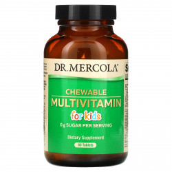 Dr. Mercola, Жевательные мультивитамины для детей, 60 таблеток