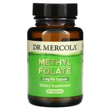 Dr. Mercola, Метилфолат, 5 мг, 30 капсул