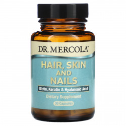 Dr. Mercola, Волосы, кожа и ногти, 30 капсул