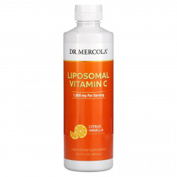 Dr. Mercola, Липосомальный витамин C, цитрусовая ваниль, 1000 мг, 450 мл (15,2 жидк. Унции)