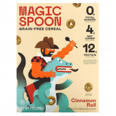 Magic Spoon, Хлопья без злаков, булочка с корицей, 198 г (7 унций) (Товар снят с продажи) 