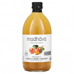 Madhava Natural Sweeteners, Органический яблочный уксус, 500 мл (16,9 жидк. Унции)