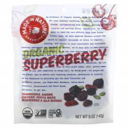 Made in Nature, Органический фруктовый Fusion Superberry Blast Supersnacks, 5 унций (142 г)