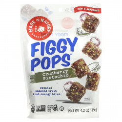 Made in Nature, Figgy Pops, клюква и фисташки, 119 г (4,2 унции)