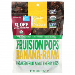 Made in Nature, Fruision Pops, банан, 119 г (4,2 унции)