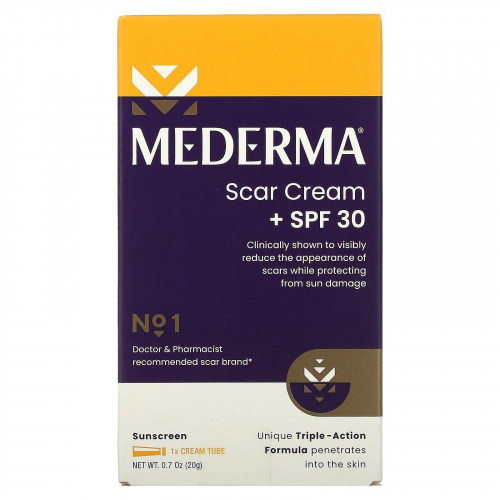 Mederma, крем против шрамов, SPF 30, 20 г (0,7 унции)
