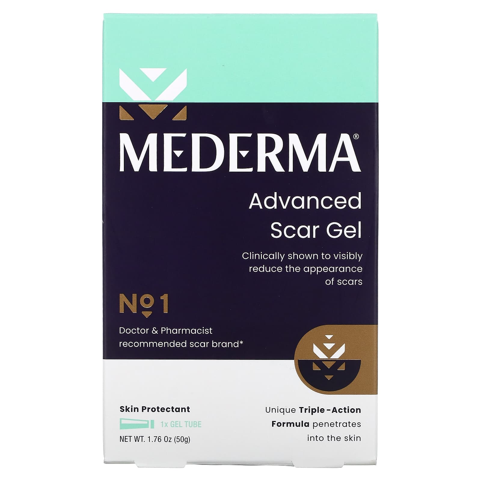 Mederma, Улучшенный гель от рубцов, 1,76 унции (50 г)