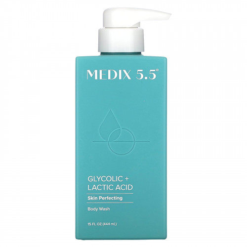 Medix 5.5, Гель для душа для улучшения состояния кожи, гликолевая и молочная кислоты, 444 мл (15 жидк. Унций)