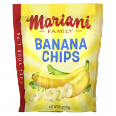 Mariani Dried Fruit, Банановые чипсы, 170 г (6 унций)