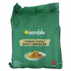 Momofuku, Волнистая лапша с чили Tingly, 5 пакетиков по 3,35 унции (95 г) каждый