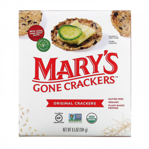 Mary's Gone Crackers, крекеры, оригинальный вкус, 184 г (6,5 унции)