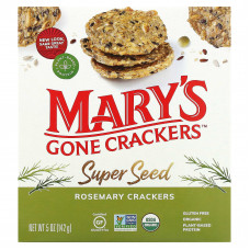 Mary's Gone Crackers, Super Seed, зерновые крекеры, розмарин, 141 г (5 унций)