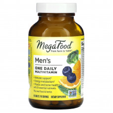 MegaFood, Men's One Daily, ежедневные витамины для мужчин, 90 таблеток