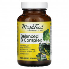 MegaFood, сбалансированный комплекс витаминов группы В, 60 таблеток