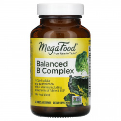 MegaFood, сбалансированный комплекс витаминов группы В, 60 таблеток