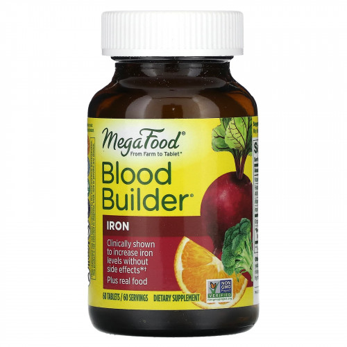 MegaFood, Blood Builder, 60 таблеток