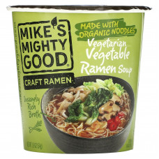 Mike's Mighty Good, Craft Ramen, вегетарианский овощной суп рамен, 54 г (1,9 унции)