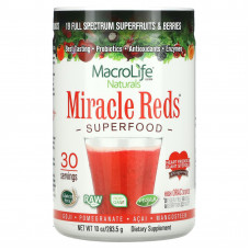 Macrolife Naturals, Прекрасные красные, Суперпища на основе сердечных антиоксидантов, Пищевая добавка, 10 унций (283,5 г)