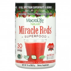 Macrolife Naturals, Прекрасные красные, Суперпища на основе сердечных антиоксидантов, Пищевая добавка, 10 унций (283,5 г)