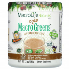 Macrolife Naturals, Macro Coco Greens, суперфуд для детей, 202 г (7,1 унции)