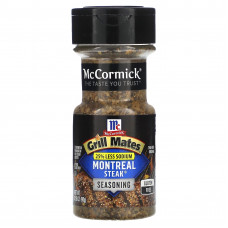 McCormick Grill Mates, Приправа для стейка «Монреаль», на 25% меньше натрия, 90 г (3,18 унции)