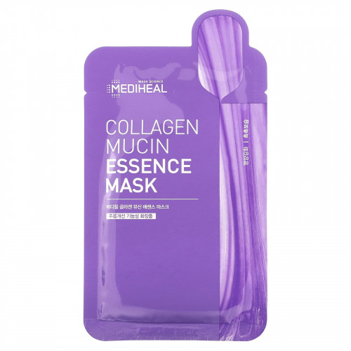 Mediheal, Collagen Mucin Essence Beauty Mask, 1 листовая маска, 20 мл (0,68 жидк. Унции)