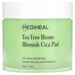 Mediheal, Подушечки для волос Tea Tree Biome Blemish Cica, 70 шт. (170 мл)