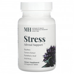 Michael's Naturopathic, Поддержка надпочечников от стресса, 60 вегетарианских таблеток