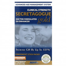 MHP, Secretagogue-Gold, апельсин, 30 пакетиков в стиках по 14,9 г (0,53 унции)