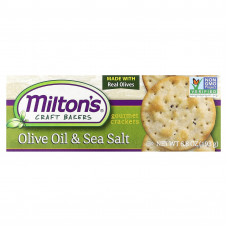 Milton's Craft Bakers, Gourmet Crackers, оливковое масло и морская соль, 193 г (6,8 унции)