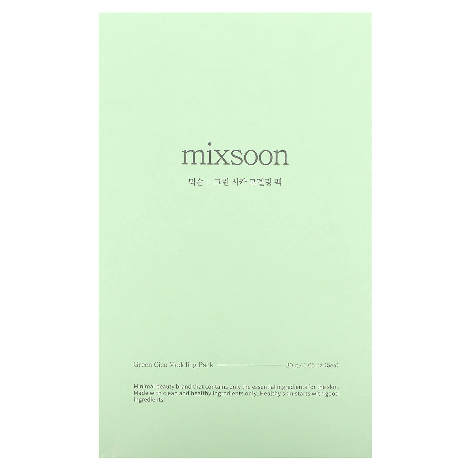 Mixsoon, Green Cica Modeling Pack, 5 упаковок по 30 г (1,05 унции)