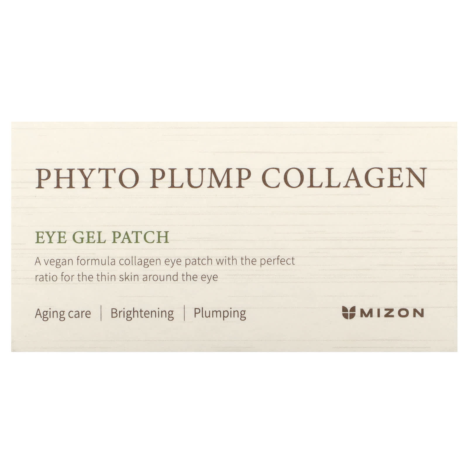 Mizon, Phyto Plump Collagen, гелевые патчи для глаз, 60 патчей по 1,4 г