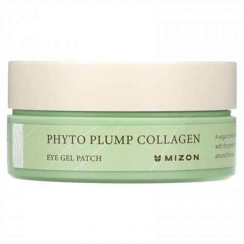 Mizon, Phyto Plump Collagen, гелевые патчи для глаз, 60 патчей по 1,4 г