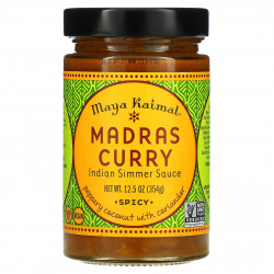Maya Kaimal, Madras Curry, индийский соус на медленном огне, острый, 354 г (12,5 унции)